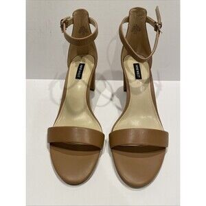 Nine West Leather Ankle Strap Spruce Color Sandals Size 10M